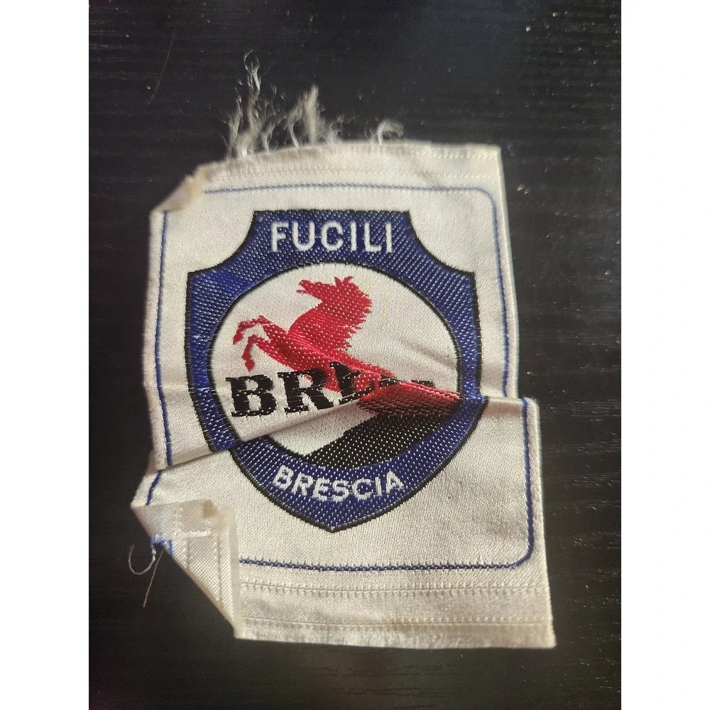 Breda Fucili Brescia Woven Patch Sew-On Horse Pegasus Logo